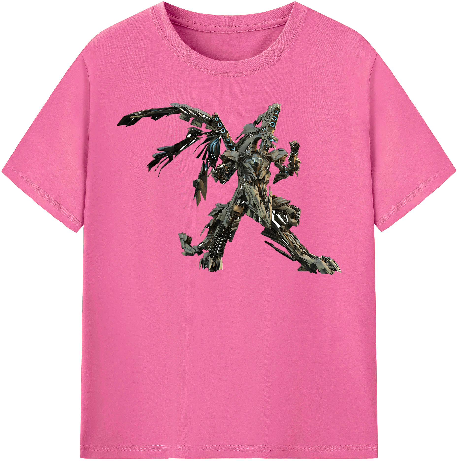 （画像用）  レディースカジュアルプリントTシャツ（綿100％）